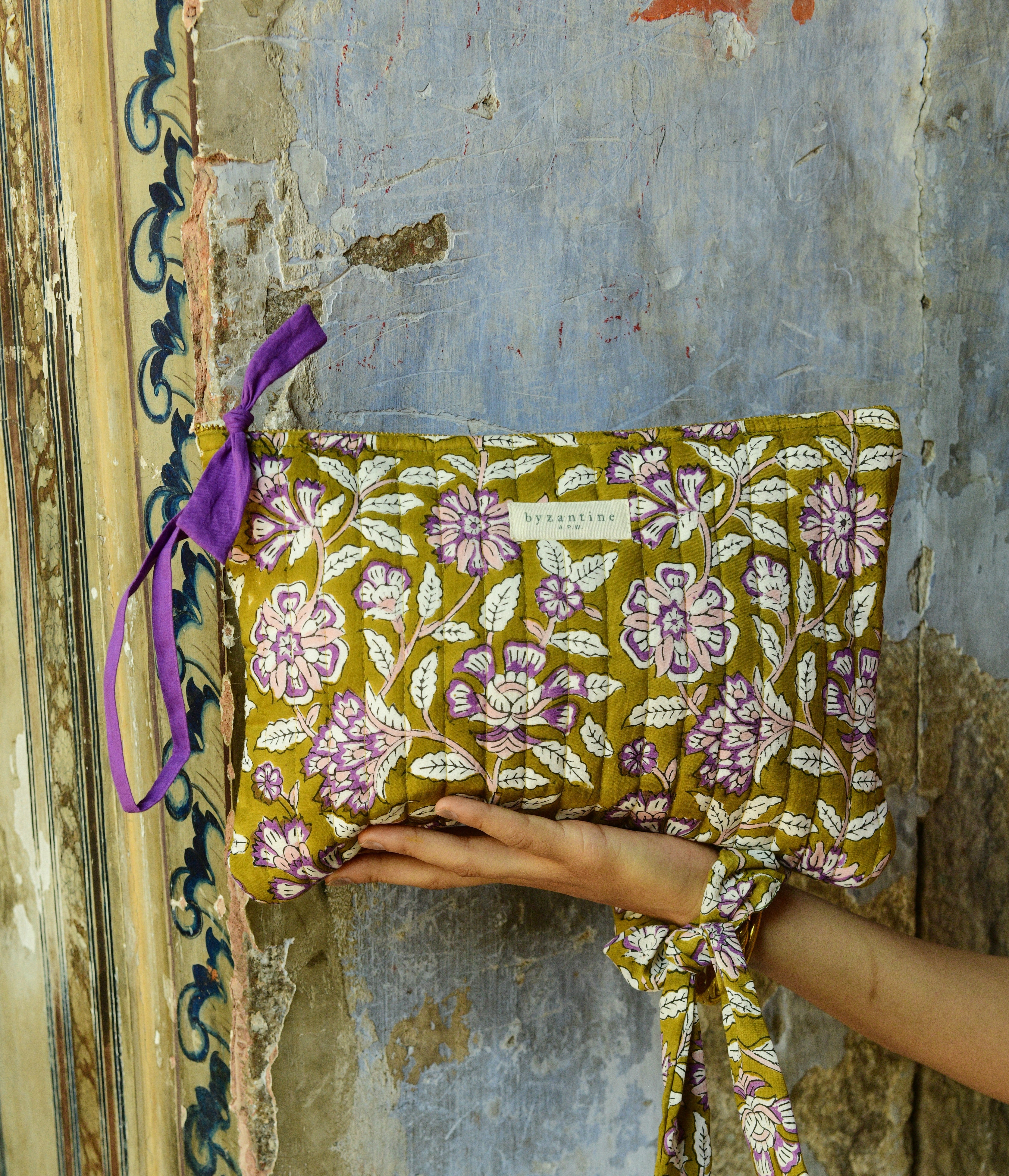 chouchou-blockprint-femme-enfant-byzantine-indien-carthage-kaki.JPG