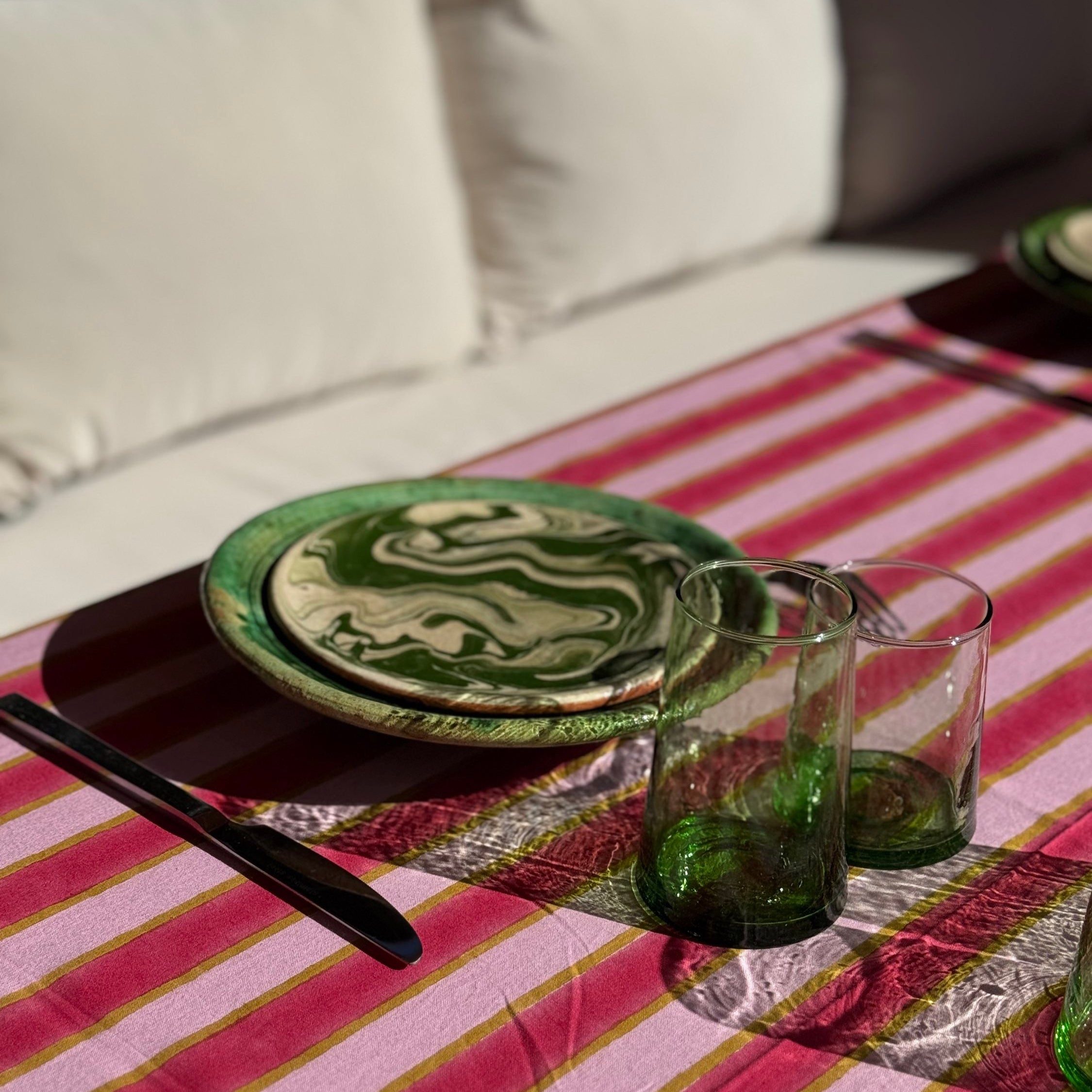 Nappes Indiennes en Block Print