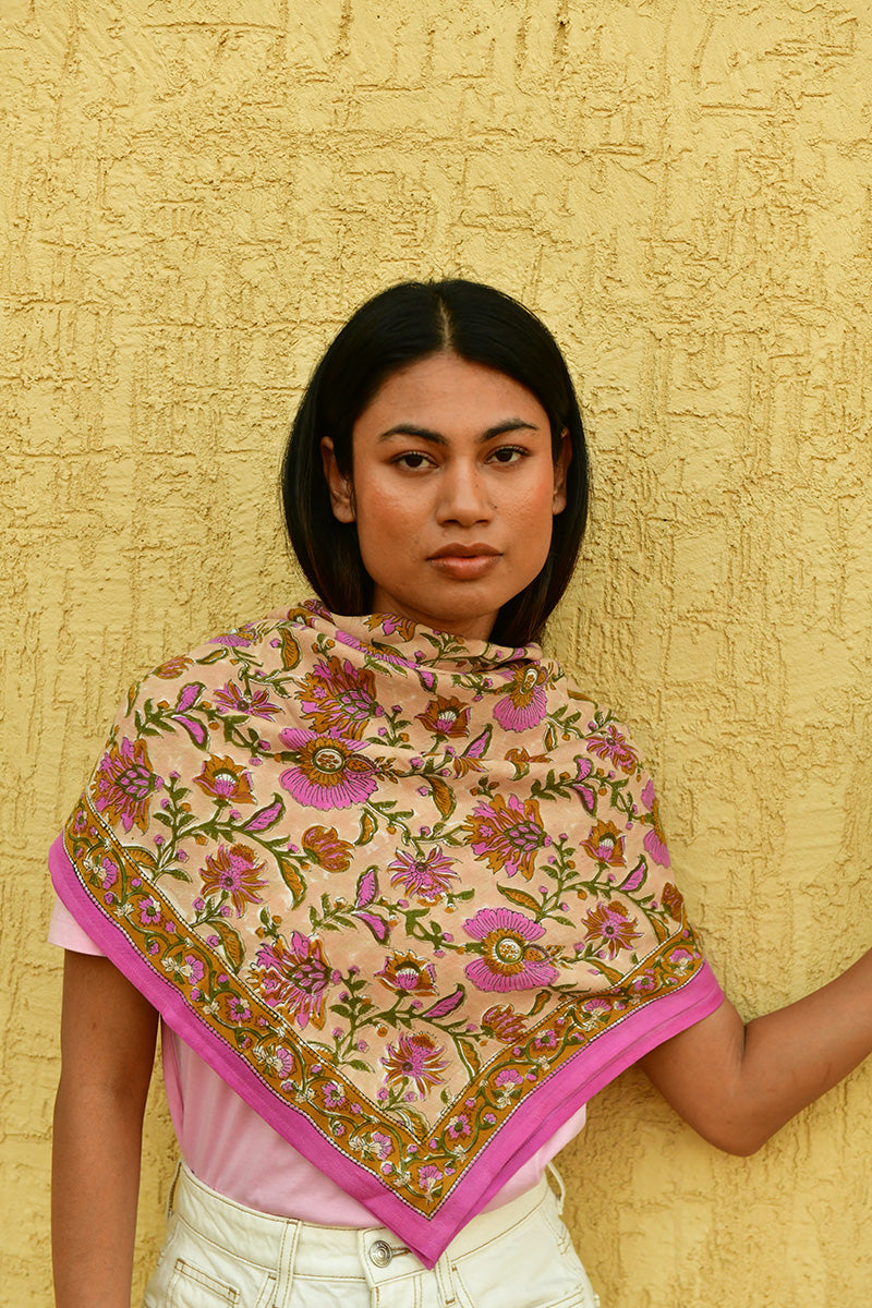 Foulards en Block Print indien