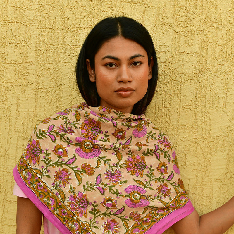 Foulards en Block Print indien