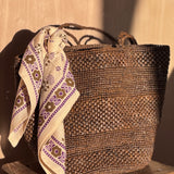 Petit foulard ANASTASE Latte