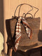 Petit foulard CHECKS Bistre