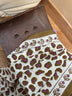 Foulard 60x60cm LÉOPARD Écru et Kaki