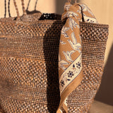 Petit foulard MERCURE Bistre