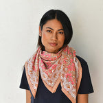 Foulard femme rose hélios 