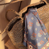 Petit foulard ANASTASE Bleu marine