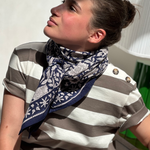 Foulard bleu Antioche 