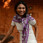 Grand foulard 114 violet