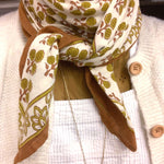 Foulard blockprint Ninive Moutarde - byzantine APW - 4.jpg