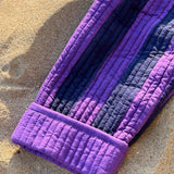 Veste matelassée JOSEPH rayée bleu et violet
