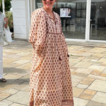 Robe ample marron glacé 
