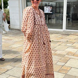 Robe ample marron glacé 
