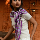 Foulard indien 114 violet