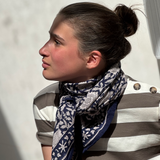 Foulard bleu Antioche de byzantine