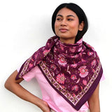Grand foulard THÉODORA Betterave