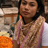 Grand foulard CALYPSO Lilas