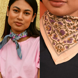 Duo de Petits Foulards – ANI Bleu Horizon & TULIPA Bleu