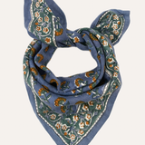 Petit foulard SÉLÉNÉ Bleu horizon