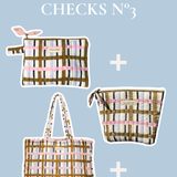 Ensemble Cabas, Pochette & Trousse – CHECKS N°3
