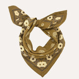 Petit foulard ANASTASE Bistre
