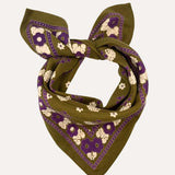 Petit foulard ANASTASE Olive