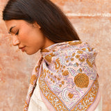 Grand foulard N°112 Rose