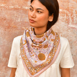 Grand foulard N°112 Rose