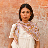 Grand foulard N°112 Rose