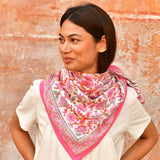 Grand foulard ANDROMAQUE Rose