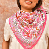 Grand foulard ANDROMAQUE Rose