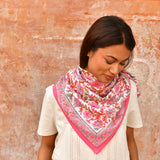Grand foulard ANDROMAQUE Rose