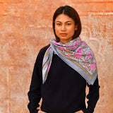 Grand foulard ANI Bleu