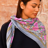 Grand foulard ANI Bleu