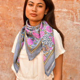 Grand foulard ANI Bleu