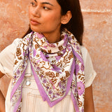 Grand foulard ANI Lilas
