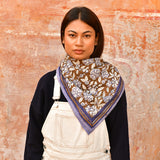 Grand foulard CARTHAGE Bleu