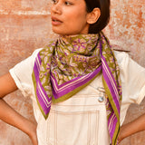 Grand foulard CARTHAGE Kaki