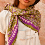 Grand foulard CARTHAGE Kaki
