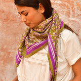 Grand foulard CARTHAGE Kaki