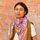 Grand foulard CARTHAGE Violet