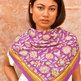 Grand foulard CARTHAGE Violet