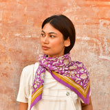 Grand foulard CARTHAGE Violet