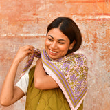Grand foulard CONSTANTINE Rose