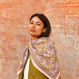 Grand foulard CONSTANTINE Rose