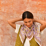 Grand foulard CONSTANTINE Rose