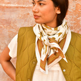 Grand foulard FAUVE Noisette