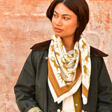 Grand foulard FAUVE Noisette