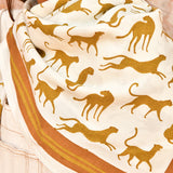 Grand foulard FAUVE Noisette