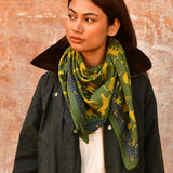 Grand foulard FAUVE Vert