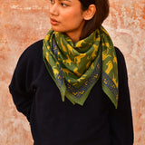 Grand foulard FAUVE Vert